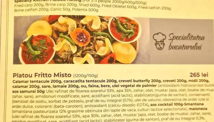 Restaurant La Ponton -  Meniu - Giurgiu