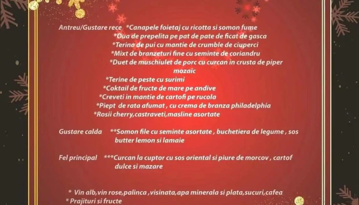 Restaurant Pensiune Piatra Corbului -  Meniu - Bicaz