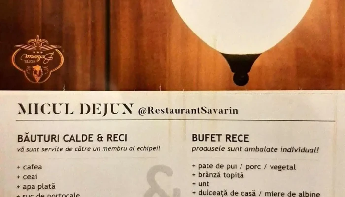 Restaurant Savarin Bacau Meniu - Bacău