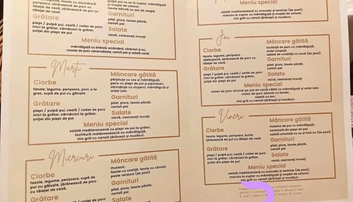 Restaurant Vascar Hd -  Meniu - Vaslui
