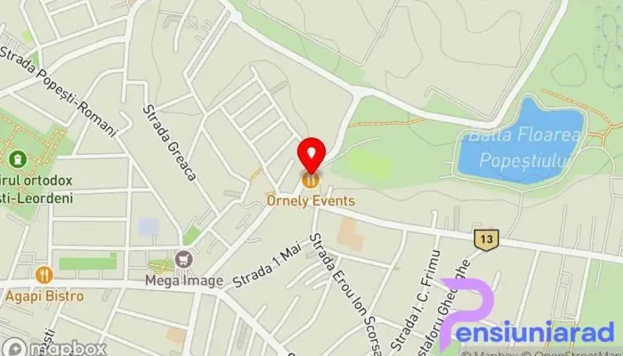 hartă a Restaurant Zorilor Restaurant în Popești-Leordeni