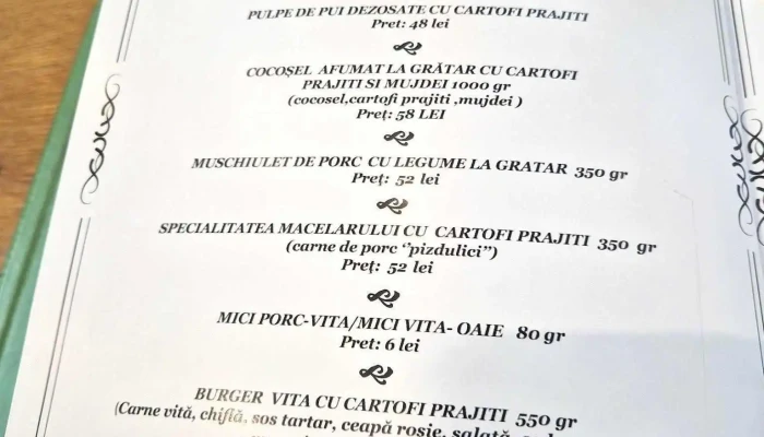 Restaurantul Din Camp -  Meniu - Ilfov