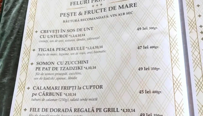 Restaurantul Janet -  Meniu - Câmpulung