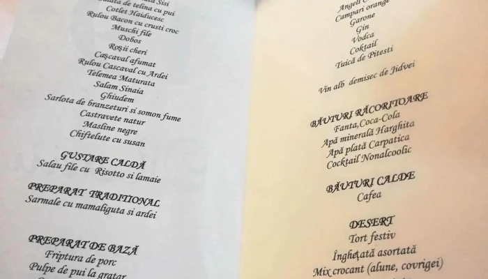 Restaurantul Reef Bascov -  Meniu - Bascov