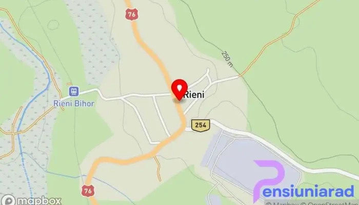 hartă a Rieni Bihor Școală în Rieni