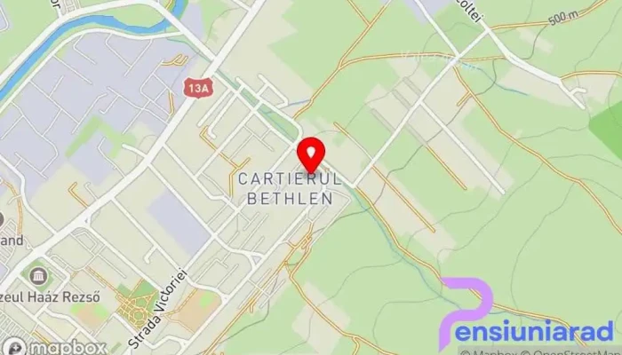 Romania Cazari -  Hartă - Odorheiu Secuiesc