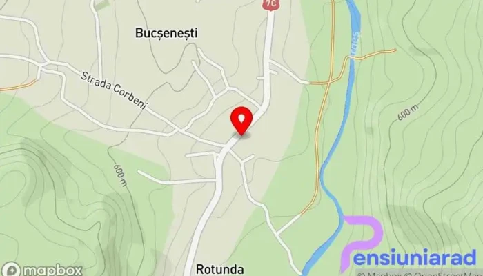 hartă a Rustic Argeșean Bed & Breakfast în Bucșenești