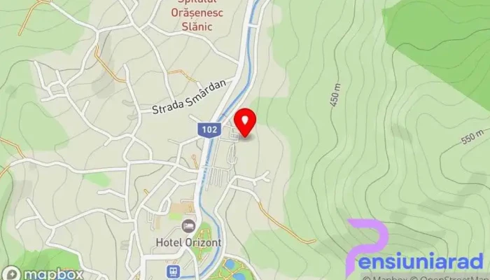 hartă a Salina Slănic Prahova Atracție turistică, Mină în Slănic