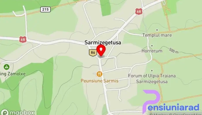 hartă a Sarmizegetusa  în Sarmizegetusa