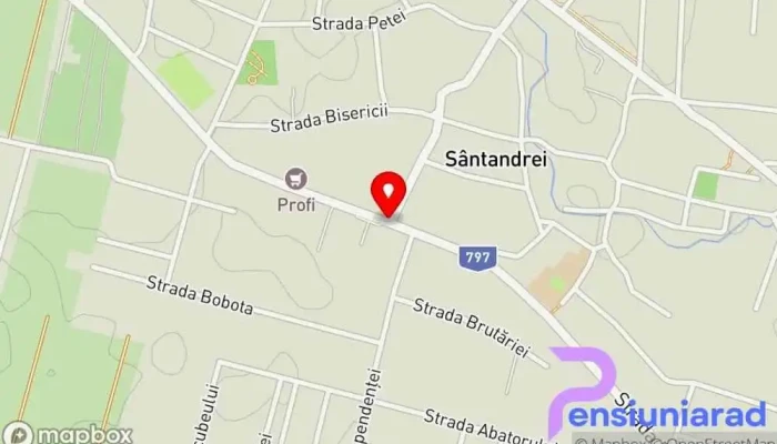 hartă a Sîntandrei  în Sîntandrei
