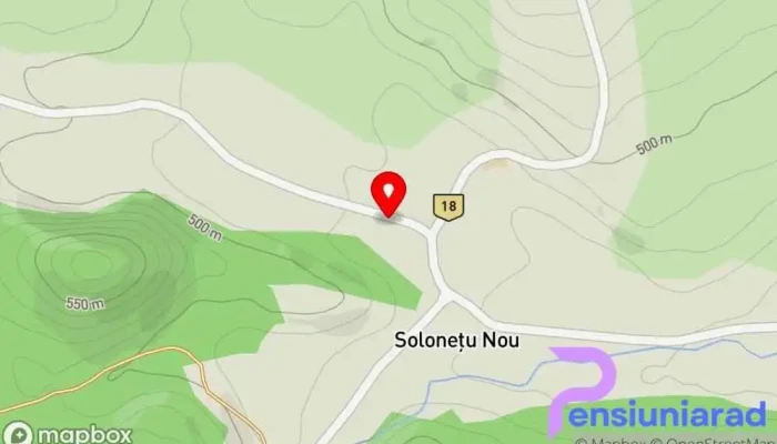 hartă a Solonetul Nou 1164 Hotel în Suceava