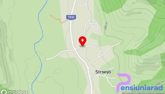 hartă a Stroești  în Stroești