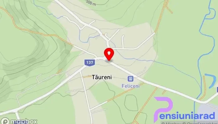 Taureni Hartă - Tăureni