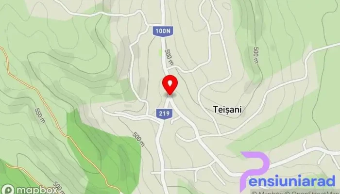 hartă a Teișani  în Teișani