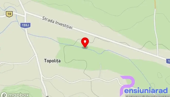 hartă a Topolița  în Topolița