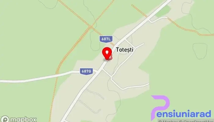 hartă a Totești  în Totești