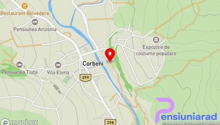 hartă a Trei Ponei Bed & Breakfast în Corbeni
