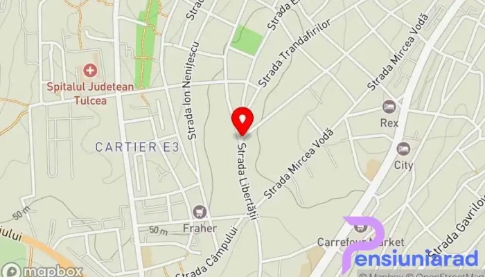 hartă a Tulcea  în Tulcea