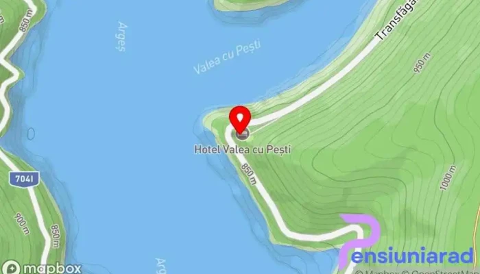 hartă a Valea Cu Pești Hotel în Transfăgărășan