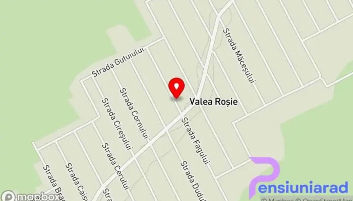 hartă a Valea Roșie  în Valea Roșie