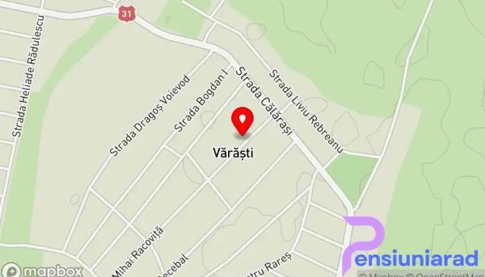 hartă a Vărăști  în Vărăști