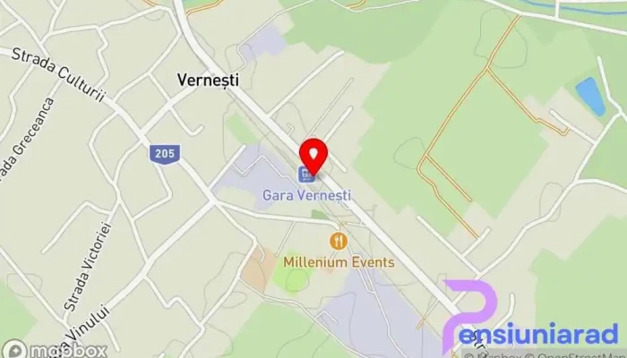 Vernesti Hartă - Vernești