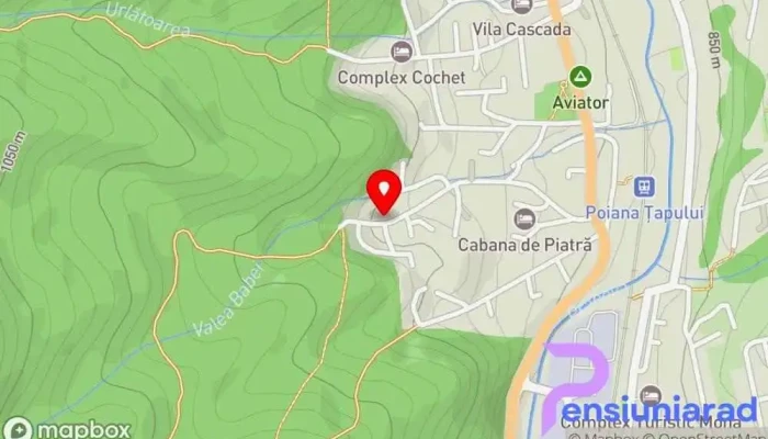 hartă a Vila Adriana Cazare în regim hotelier în Bușteni