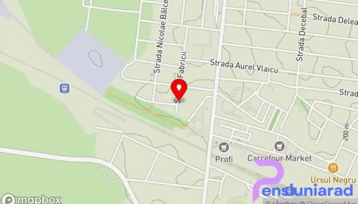hartă a Vila Aras Pensiune în Simeria