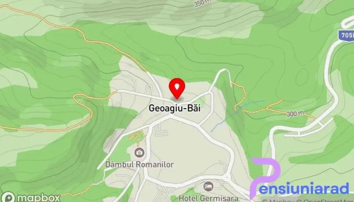 hartă a Vila Mihu Bed & Breakfast, Cazare în regim hotelier, Agenție de turism în Geoagiu-Băi