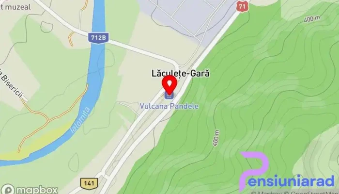 Vulcana Pandele -  Hartă - Lăculețe-gară