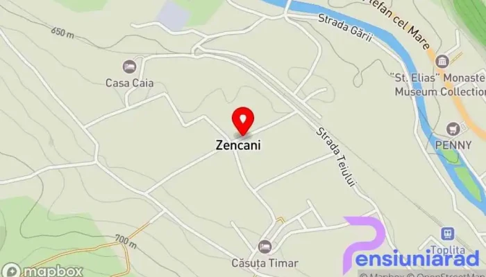 Zencani -  Hartă - Zencani